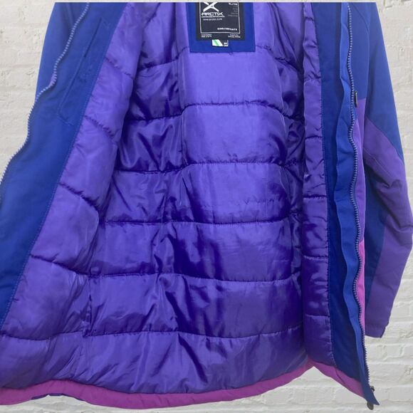 Arctix Kids Frost Jacket XL 16-18 Insulated Colorblock Blue Purple Pink - Picture 13 of 16